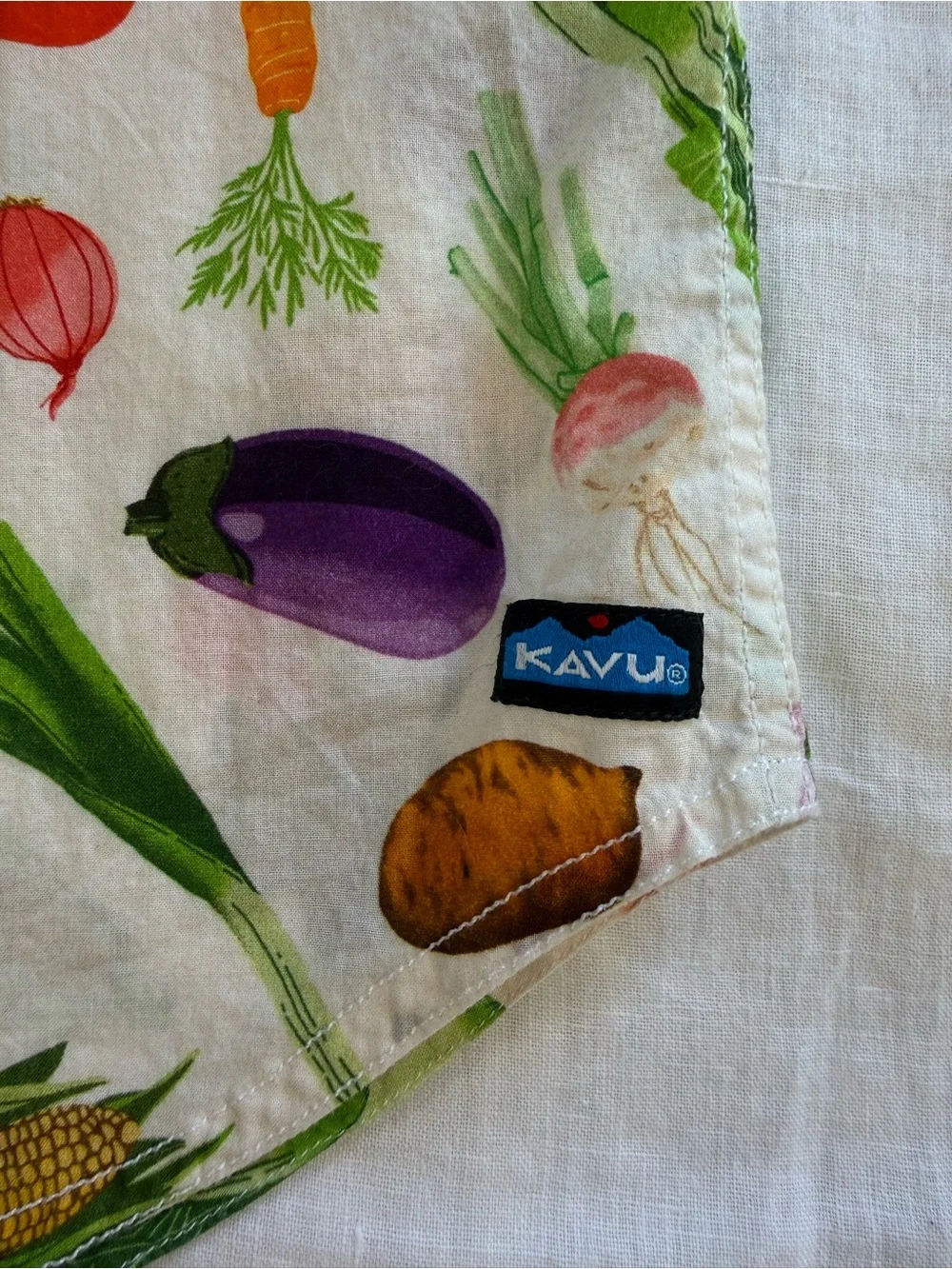 Kavu Girl Party Short Sleeve Shirt Veggie Lover Women’s - Picture 7 of 13